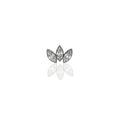 IN STOCK | White Gem Marquise Fan Threadless End | Anatometal Jewelry
