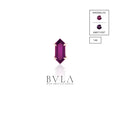"Deco" Claw Prong - Rhodolite - Threaded End by BVLA Jewelry