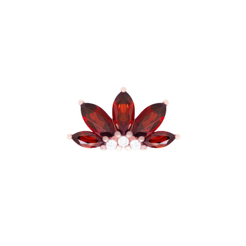 "Valentia" Garnet Marquise Fan by Buddha Jewelry Organics