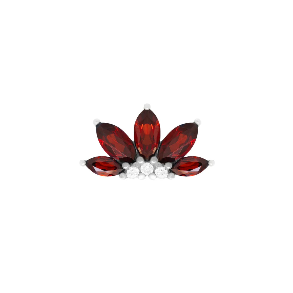 "Valentia" Garnet Marquise Fan by Buddha Jewelry Organics