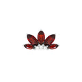 "Valentia" Garnet Marquise Fan by Buddha Jewelry Organics