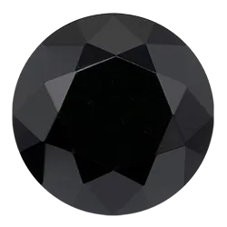 Black Faceted Gemstone - Cubic Zirconia