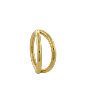 Solid Gold Double Hinged Ring by Anatometal Jewelry