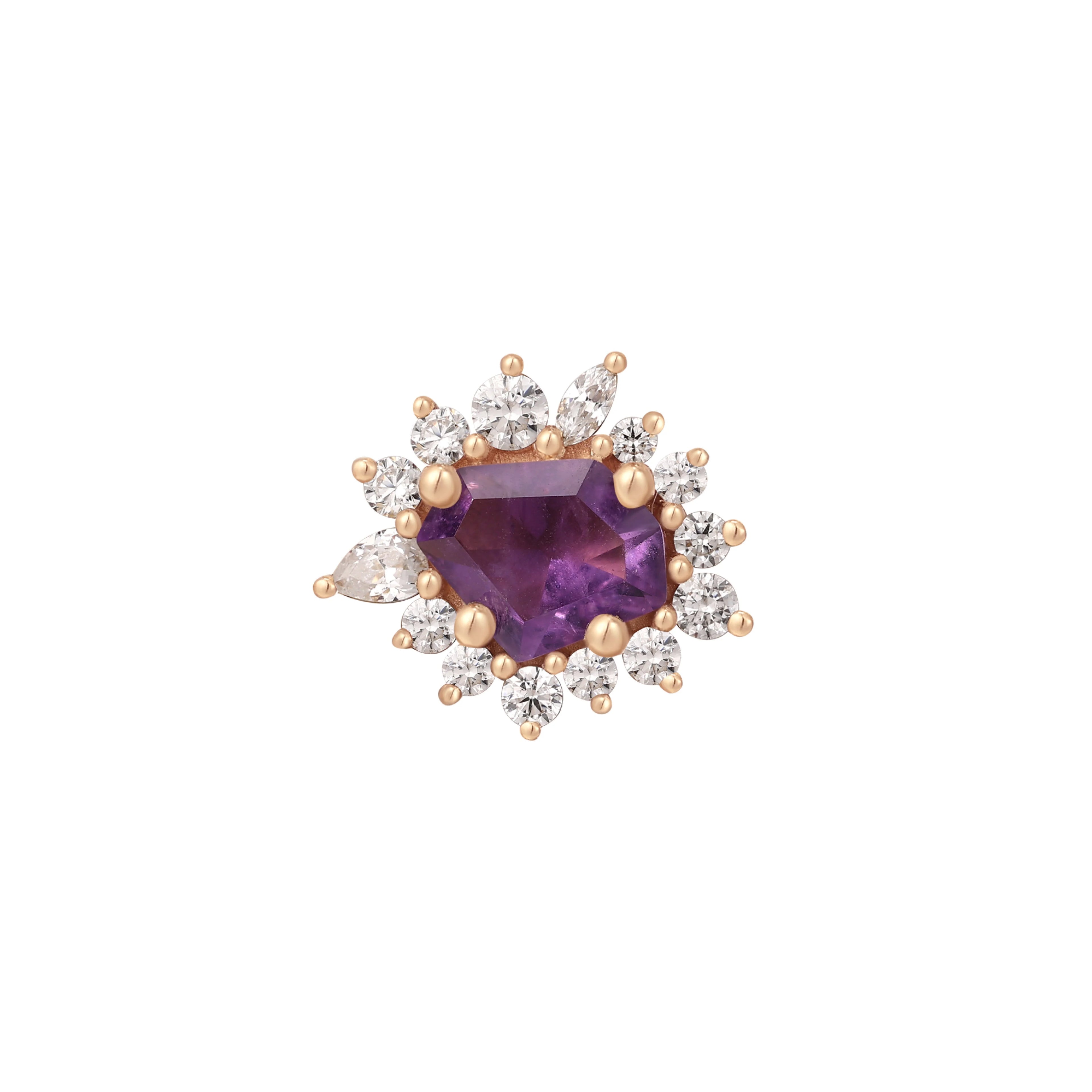 Eye Candy - Threadless Amethyst End by Buddha Jewelry Organics