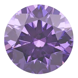 Fancy Purple Faceted Gemstone - Cubic Zirconia