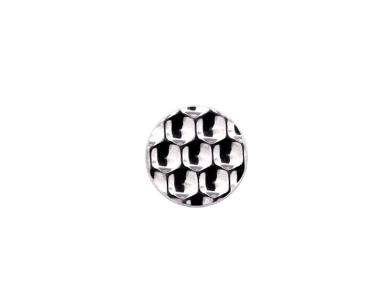 Titanium Hammered Disk | Junipurr Jewelry