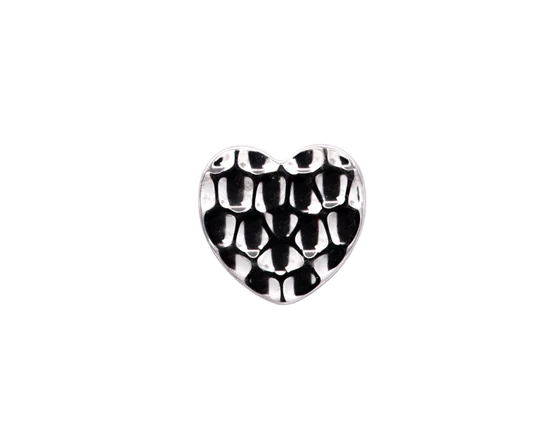 Titanium Hammered Heart | Junipurr Jewelry