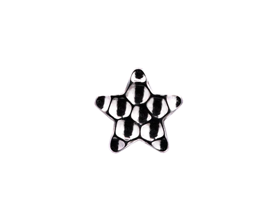 Titanium Hammered Star | Junipurr Jewelry