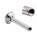 Internally Threaded Flat Back Titanium Labret Post by Junipurr Jewelry (4mm, 5mm, 6mm, 7mm, 8mm, 9mm, 10mm)