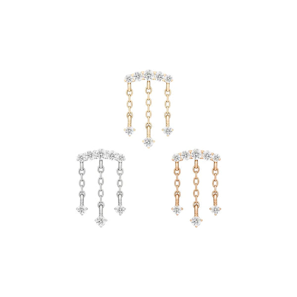 Moving On - Gem Chain Cascade Threadless End by Buddha Jewelry Organics