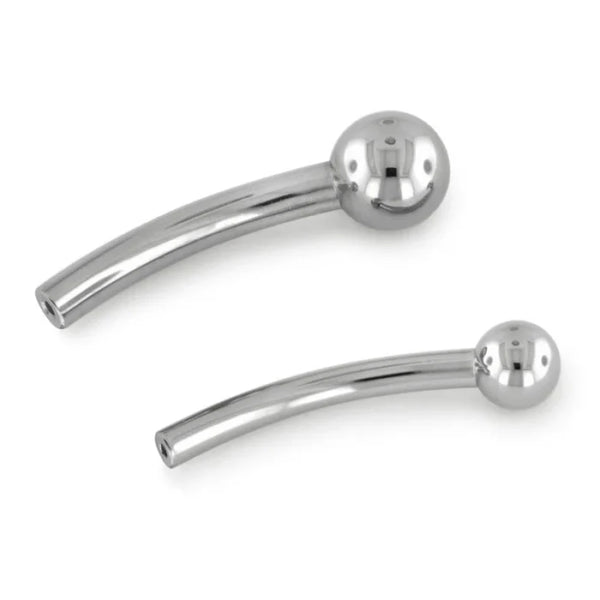 NeoMetal Curved Barbells with a fixed 3mm bead