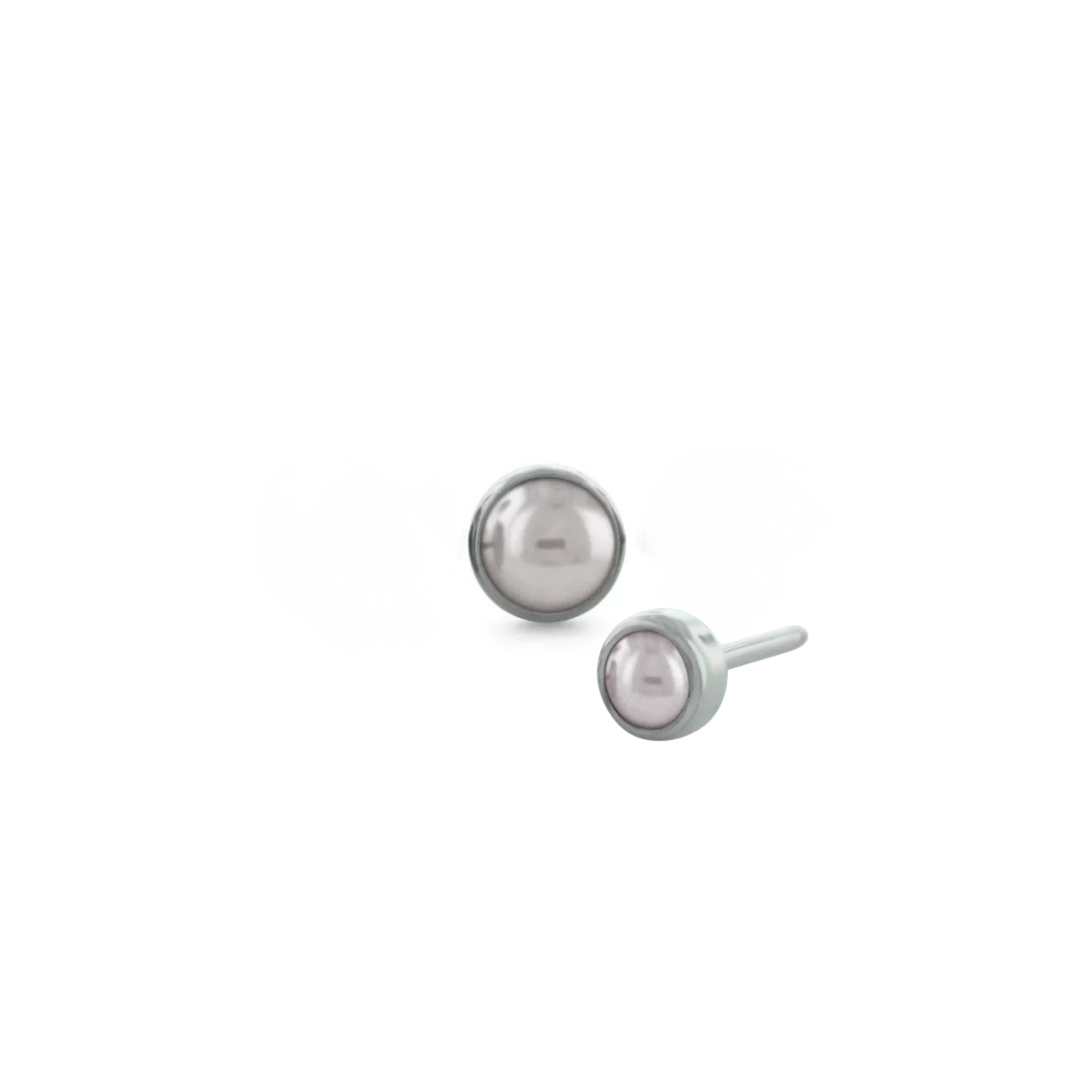 Pearl Threadless End | NeoMetal Jewelry