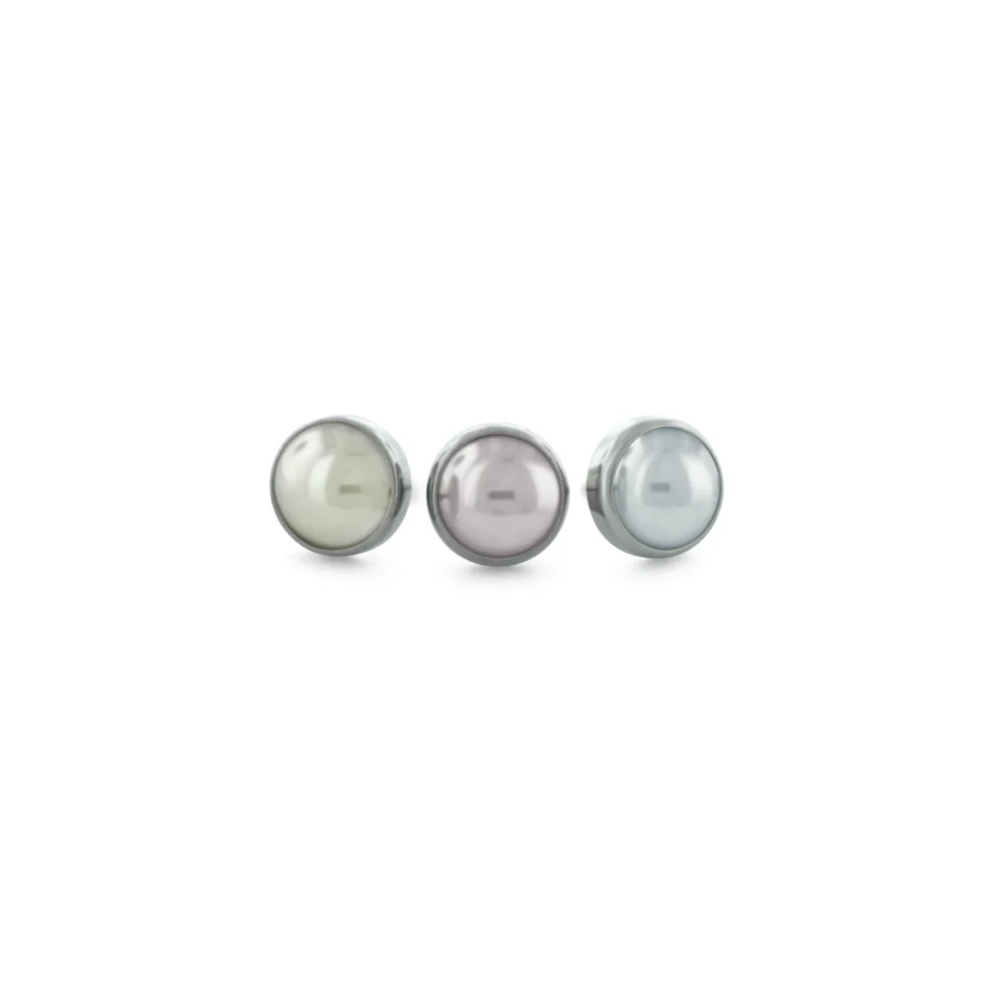 Pearl Threadless End | NeoMetal Jewelry