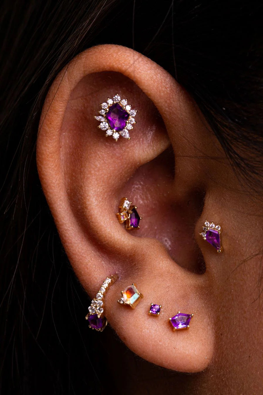 Eye Candy - Threadless Amethyst End by Buddha Jewelry Organics