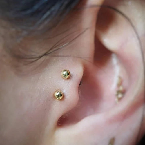 14K Gold Threadless Bead | Junipurr Jewelry