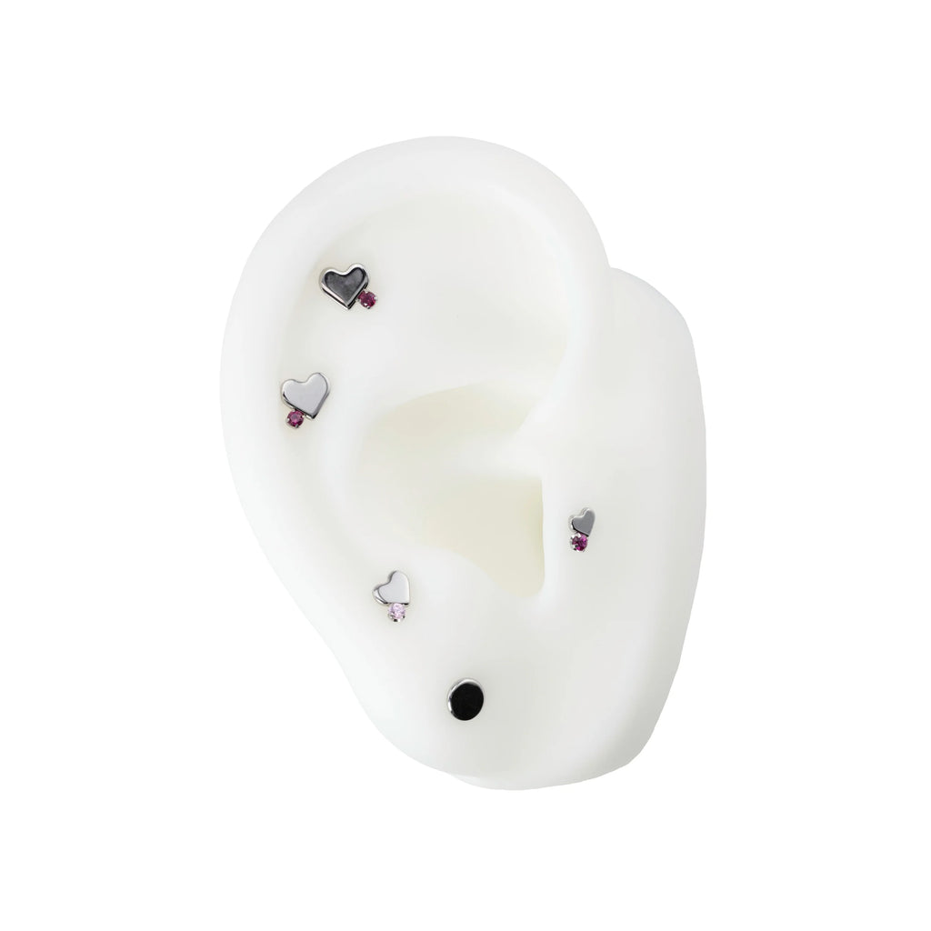 Gem Heart | Threadless End | Cannasteel Jewelry