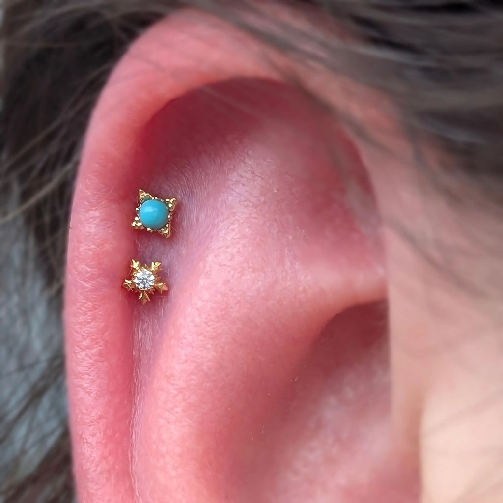MADE TO ORDER | Anatometal 14K Yellow Gold Zia - Threadless