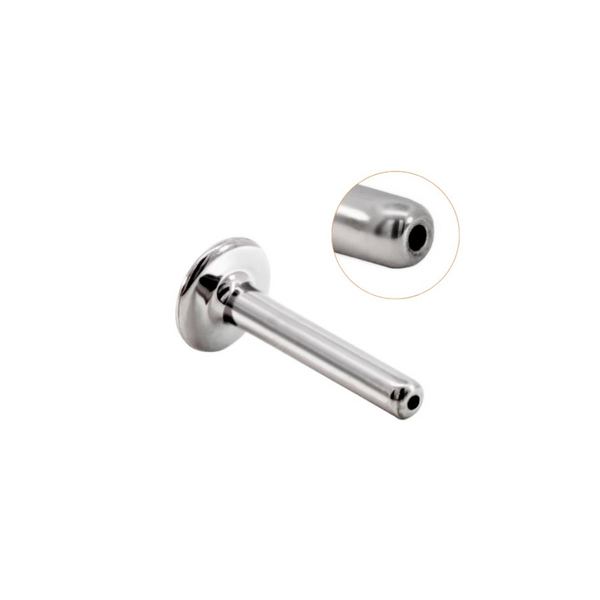 Threadless Flat Back Titanium Labret Post by Junipurr Jewelry (4mm, 5mm, 6mm, 7mm, 8mm, 9mm, 10mm)