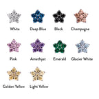 Titanium 5 Gem Flower | Junipurr Jewelry