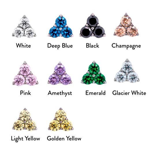 Titanium Gem Trinity | Junipurr Jewelry