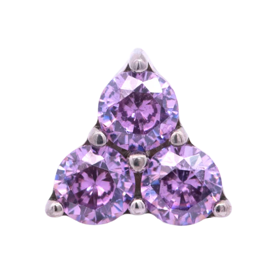 Titanium Gem Trinity | Junipurr Jewelry