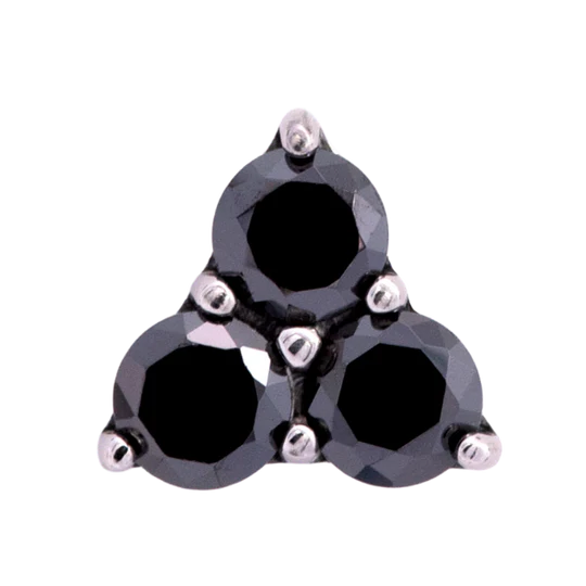 Titanium Gem Trinity | Junipurr Jewelry