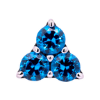 Titanium Gem Trinity | Junipurr Jewelry