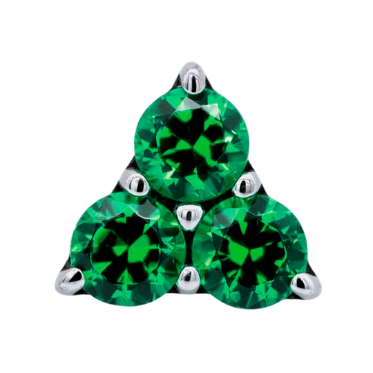 Titanium Gem Trinity | Junipurr Jewelry