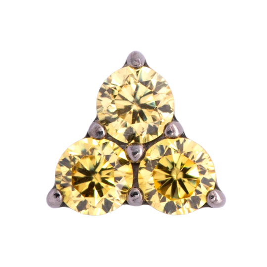 Titanium Gem Trinity | Junipurr Jewelry