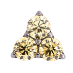 Titanium Gem Trinity | Junipurr Jewelry