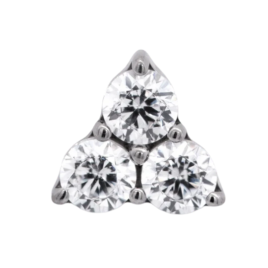 Titanium Gem Trinity | Junipurr Jewelry