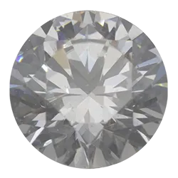 Classic White Faceted Gemstone - Cubic Zirconia