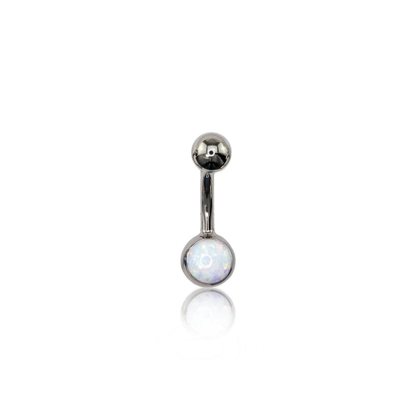 IN STOCK | 14G (1.6mm) Opal Navel Curves | Canasteel