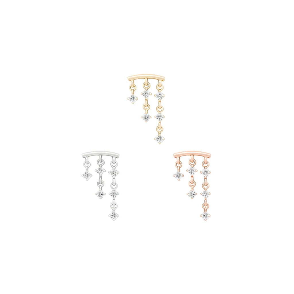 And Beyond - Gem Chain Cascade Threadless End by Buddha Jewelry Organics