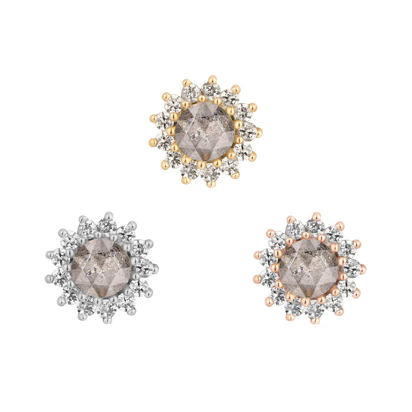 "Delphine" Threadless Flower End