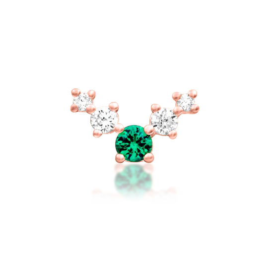 Vixyn | Solid Gold Threadless End | Junipurr Jewelry