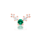 Vixyn | Solid Gold Threadless End | Junipurr Jewelry