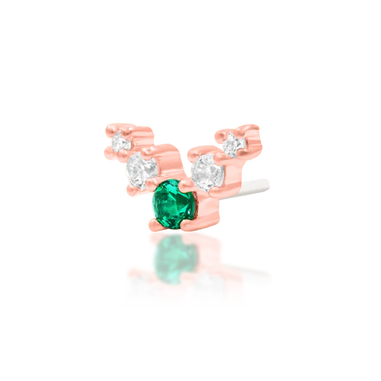 Vixyn | Solid Gold Threadless End | Junipurr Jewelry