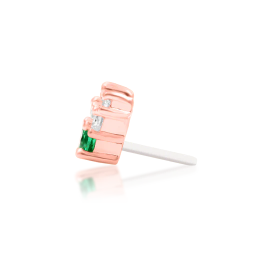 Vixyn | Solid Gold Threadless End | Junipurr Jewelry