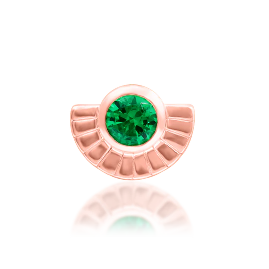 Zoria | Solid Gold Threadless End | Junipurr Jewelry