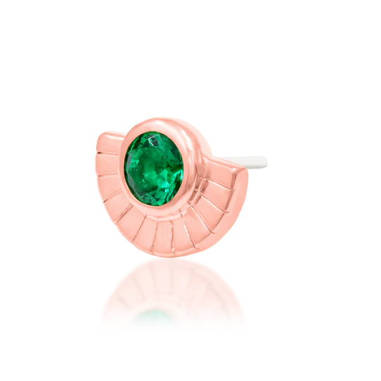 Zoria | Solid Gold Threadless End | Junipurr Jewelry