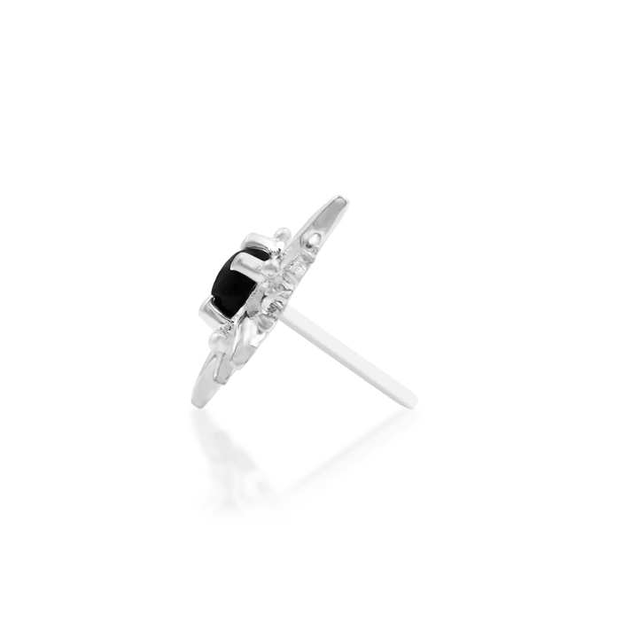 Astra - Black Onyx Gothic Threadless End by Junipurr Jewelry