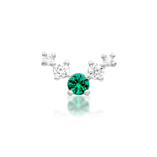 Vixyn | Solid Gold Threadless End | Junipurr Jewelry