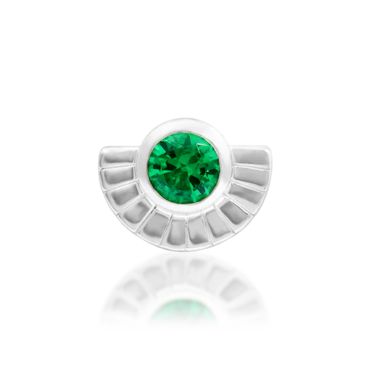 Zoria | Solid Gold Threadless End | Junipurr Jewelry