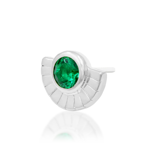 Zoria | Solid Gold Threadless End | Junipurr Jewelry