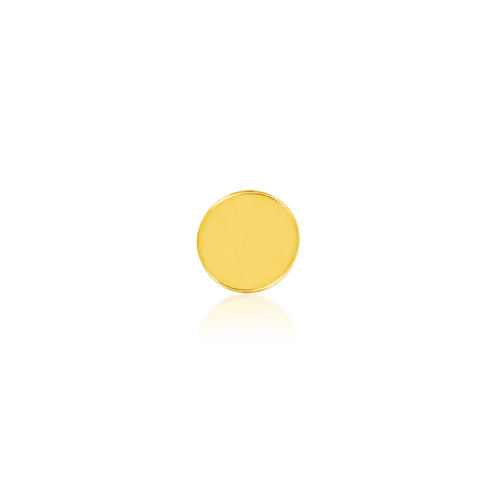 14k Gold Disk | Junipurr Jewelry