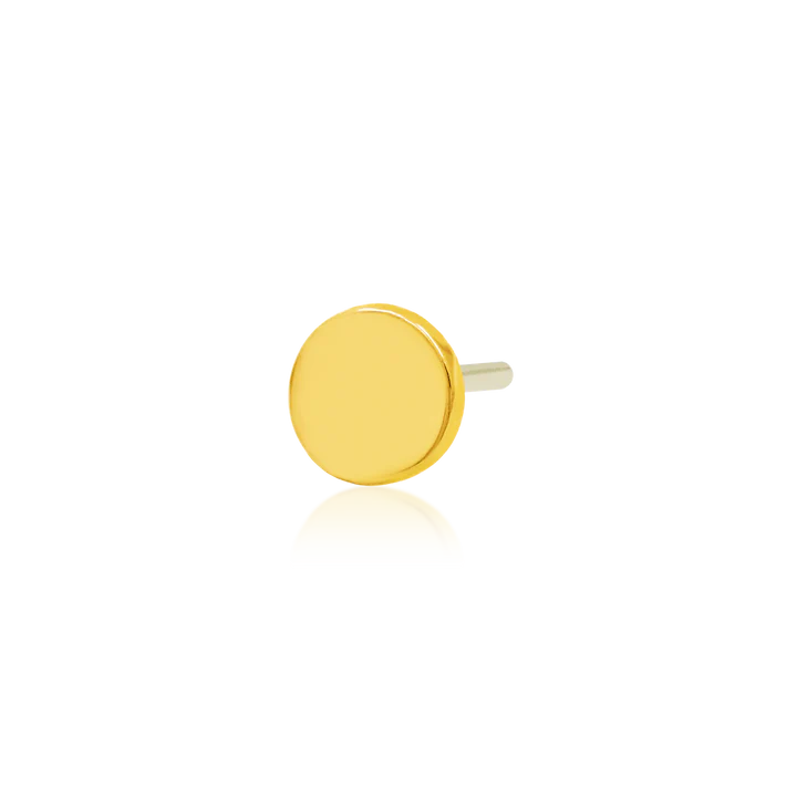 14k Gold Disk | Junipurr Jewelry
