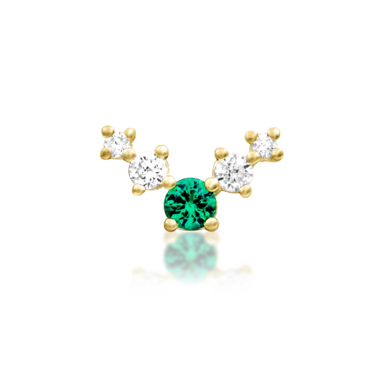 Vixyn | Solid Gold Threadless End | Junipurr Jewelry