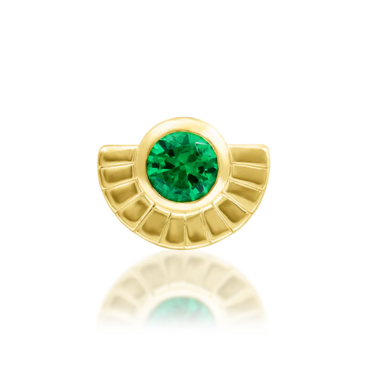 Zoria | Solid Gold Threadless End | Junipurr Jewelry