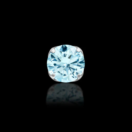 IN STOCK | Threadless Prong Set Cubic Zirconia End | Junipurr Jewelry